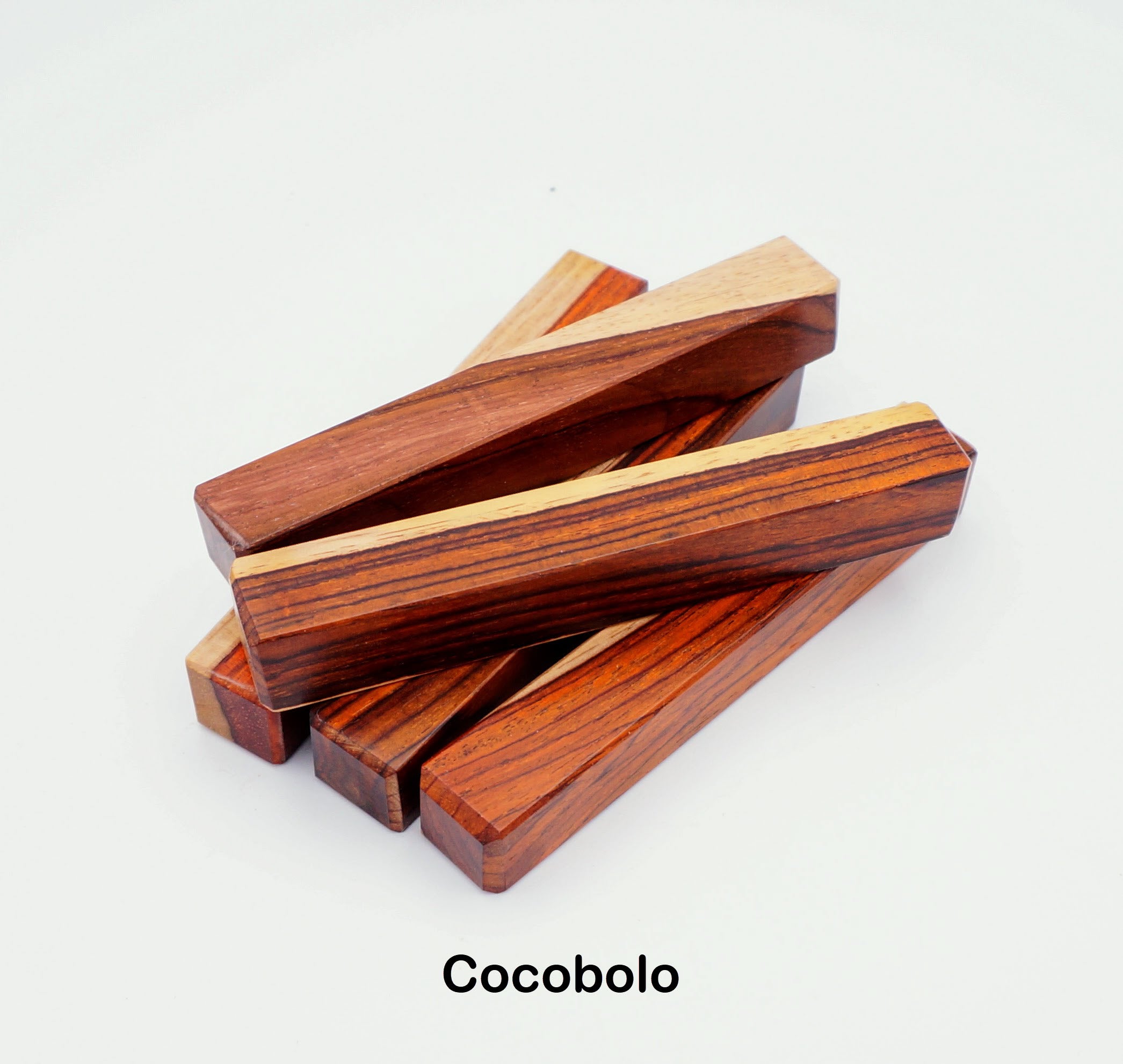 Cocobolo Pen Blanks - Exotic Hardwood for Woodworking, High-End Projects