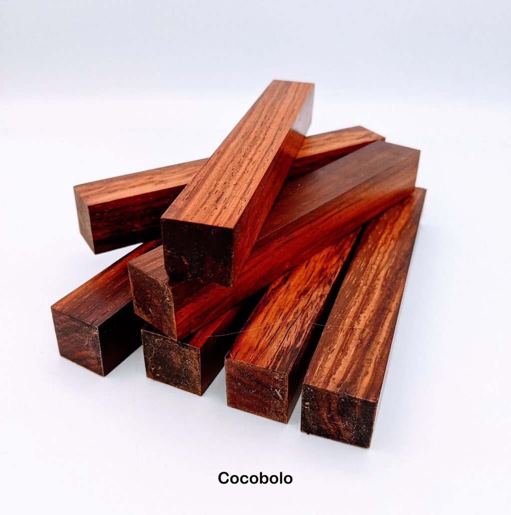 Cocobolo Pen Blanks - Exotic Hardwood for Woodworking, High-End Projects