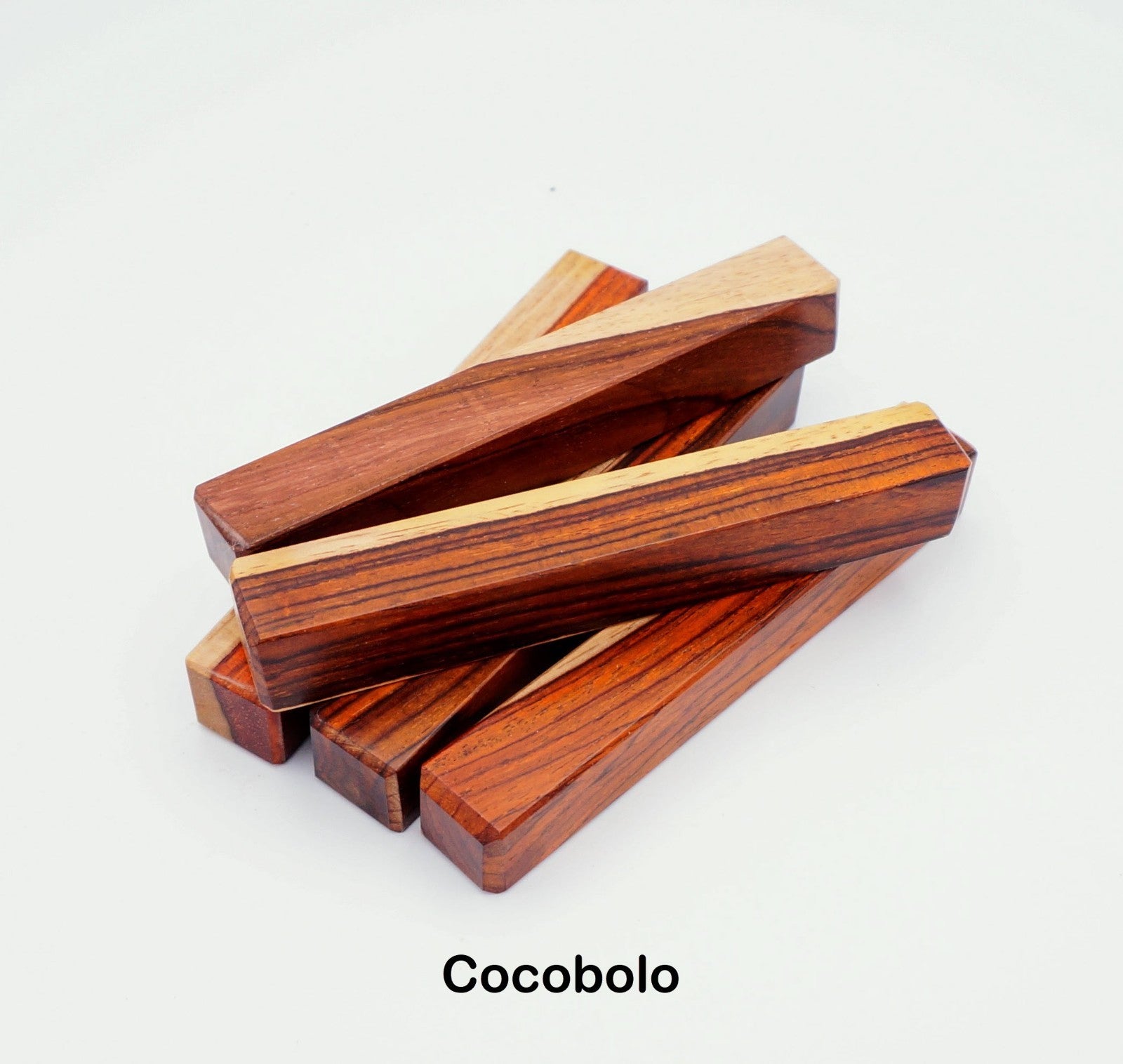 Cocobolo Pen Blanks - Exotic Hardwood for Woodworking, High-End Projects